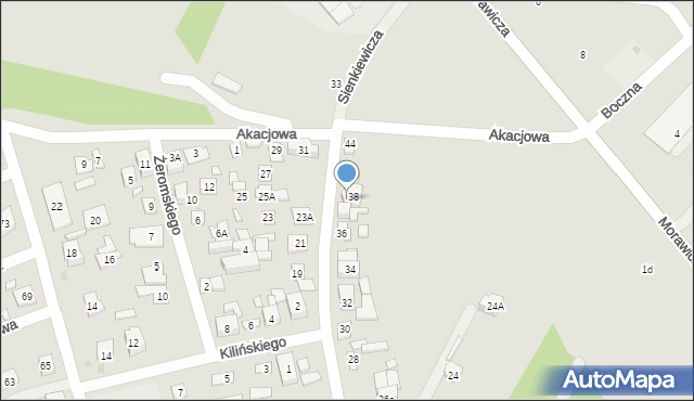 Nowy Dwór Mazowiecki, Sienkiewicza Henryka, 40, mapa Nowy Dwór Mazowiecki