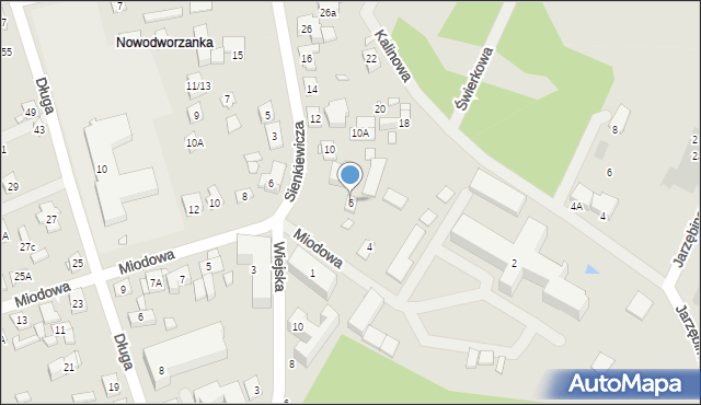 Nowy Dwór Mazowiecki, Sienkiewicza Henryka, 6, mapa Nowy Dwór Mazowiecki