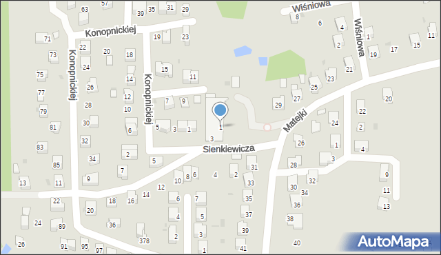 Nowy Wiśnicz, Sienkiewicza Henryka, 1, mapa Nowy Wiśnicz