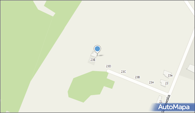 Oblęgór, Sieniawska, 23e, mapa Oblęgór