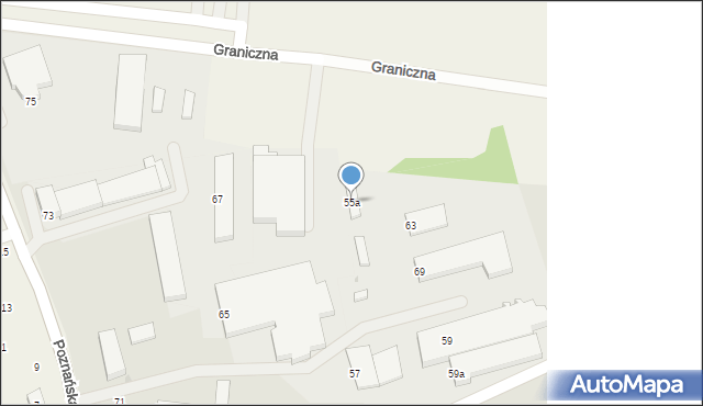 Oborniki Śląskie, Siemianicka, 55a, mapa Oborniki Śląskie