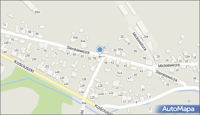 Ogrodzieniec, Sienkiewicza Henryka, 57, mapa Ogrodzieniec