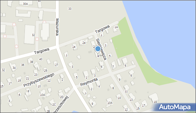 Olecko, Sienkiewicza Henryka, 4, mapa Olecko