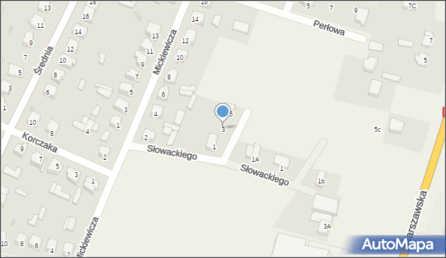 Olszewo-Borki, Sienkiewicza Henryka, 3, mapa Olszewo-Borki