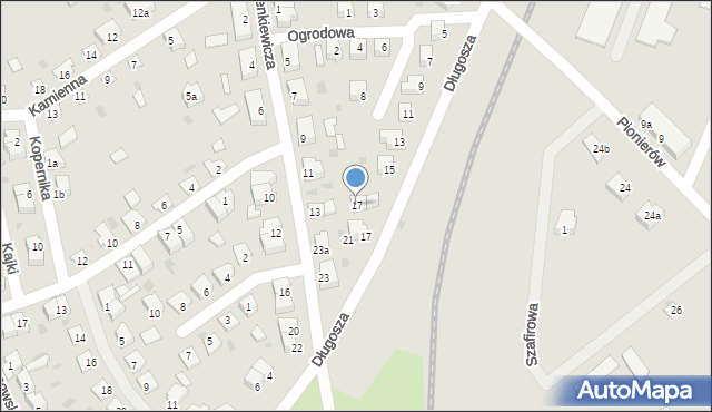 Olsztynek, Sienkiewicza Henryka, 17, mapa Olsztynek