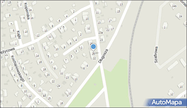 Olsztynek, Sienkiewicza Henryka, 20, mapa Olsztynek