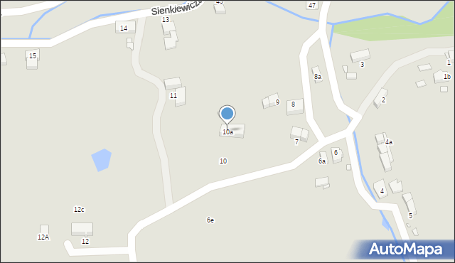 Olszyna, Sienkiewicza Henryka, 10a, mapa Olszyna