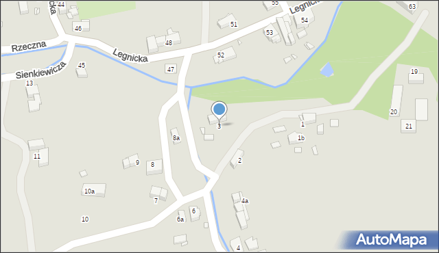 Olszyna, Sienkiewicza Henryka, 3, mapa Olszyna