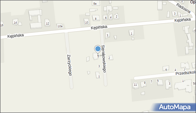 Opatów, Sierakowskiego Wojciecha, ks., 5, mapa Opatów