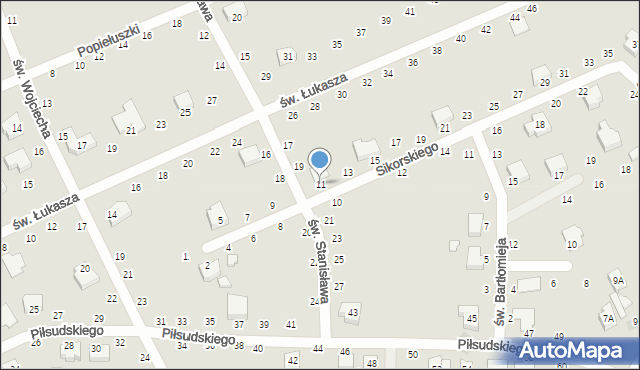 Opoczno, Sikorskiego Władysława, gen., 11, mapa Opoczno