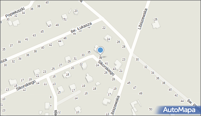Opoczno, Sikorskiego Władysława, gen., 39, mapa Opoczno