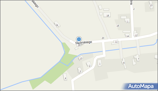 Opolno-Zdrój, Sikorskiego Władysława, gen., 15, mapa Opolno-Zdrój