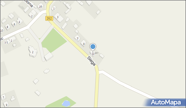 Orchowo, Siega Nikodema, ks., 11, mapa Orchowo