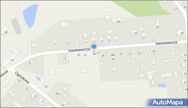 Orla, Sienkiewicza Henryka, 14, mapa Orla