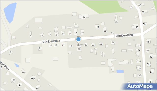 Orla, Sienkiewicza Henryka, 18a, mapa Orla