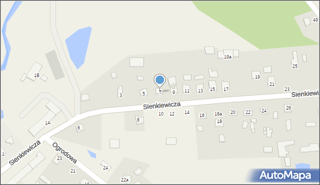 Orla, Sienkiewicza Henryka, 7, mapa Orla