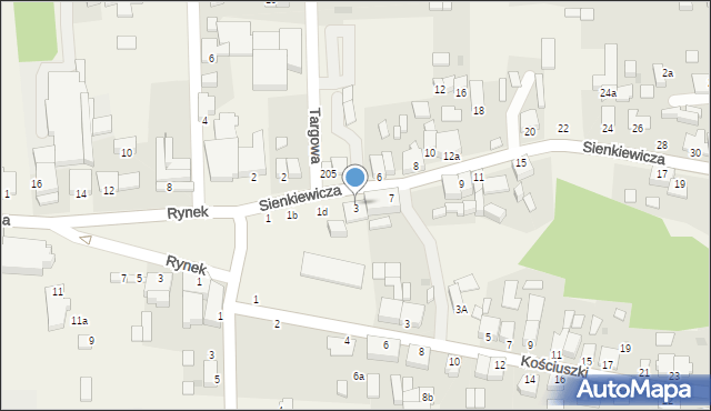 Osie, Sienkiewicza Henryka, 5, mapa Osie