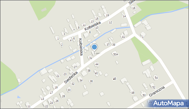 Osieck, Siedlecka, 35, mapa Osieck