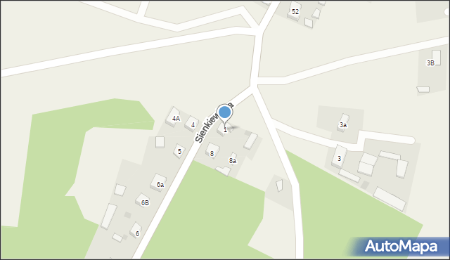 Osieczna, Sienkiewicza Henryka, 1, mapa Osieczna