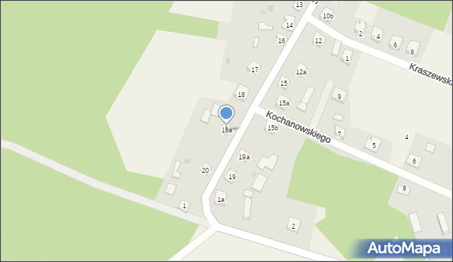 Osieczna, Sienkiewicza Henryka, 18a, mapa Osieczna