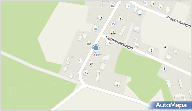 Osieczna, Sienkiewicza Henryka, 19a, mapa Osieczna