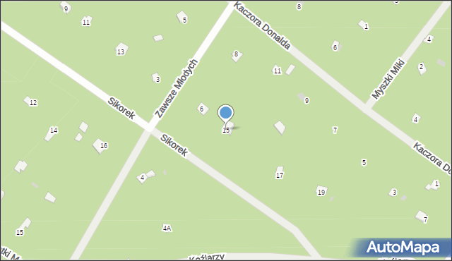 Osiedle Wilga, Sikorek, 15, mapa Osiedle Wilga