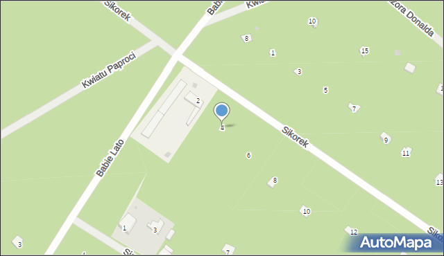 Osiedle Wilga, Sikorek, 4, mapa Osiedle Wilga