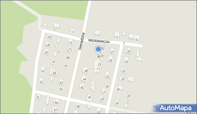 Osjaków, Sieradzka, 50, mapa Osjaków