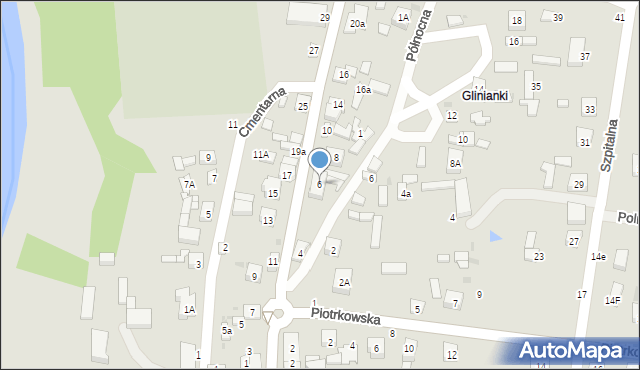 Osjaków, Sieradzka, 6, mapa Osjaków
