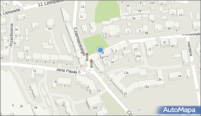 Ostróda, Sienkiewicza Henryka, 2b, mapa Ostróda