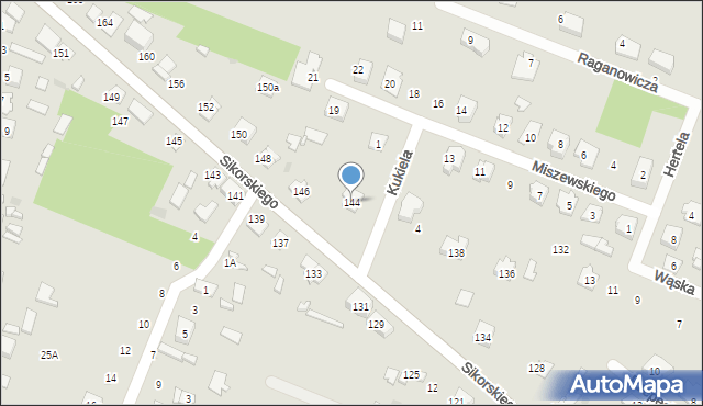 Ostrów Mazowiecka, Sikorskiego Władysława, gen., 144, mapa Ostrów Mazowiecka