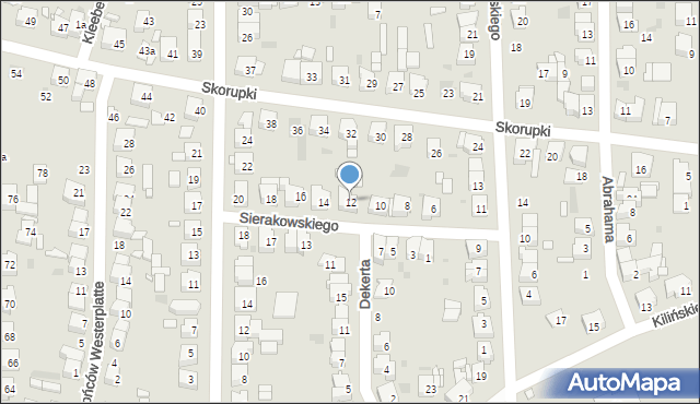 Ostrów Wielkopolski, Sierakowskiego Józefa, 12, mapa Ostrów Wielkopolski
