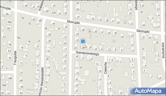 Ostrów Wielkopolski, Sierakowskiego Józefa, 18, mapa Ostrów Wielkopolski