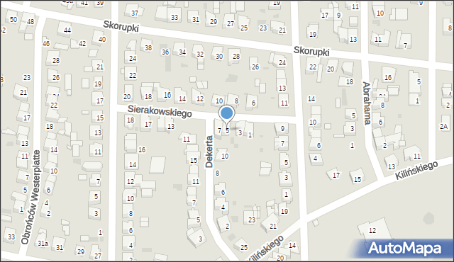 Ostrów Wielkopolski, Sierakowskiego Józefa, 5, mapa Ostrów Wielkopolski