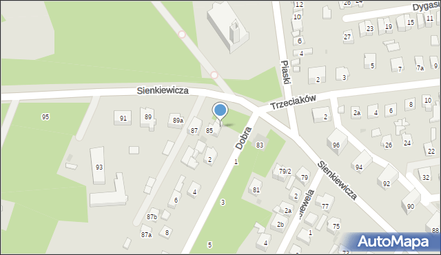 Ostrowiec Świętokrzyski, Sienkiewicza Henryka, 85A, mapa Ostrowiec Świętokrzyski