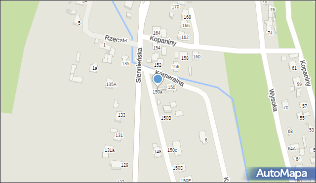 Ostrowiec Świętokrzyski, Siennieńska, 150a, mapa Ostrowiec Świętokrzyski