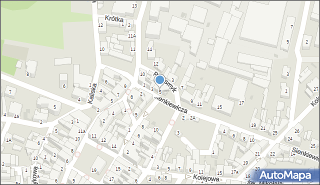 Ostrzeszów, Sienkiewicza Henryka, 5, mapa Ostrzeszów