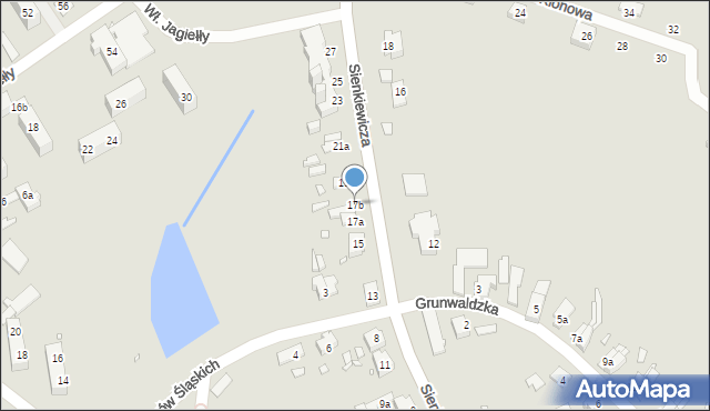 Otmuchów, Sienkiewicza Henryka, 17b, mapa Otmuchów