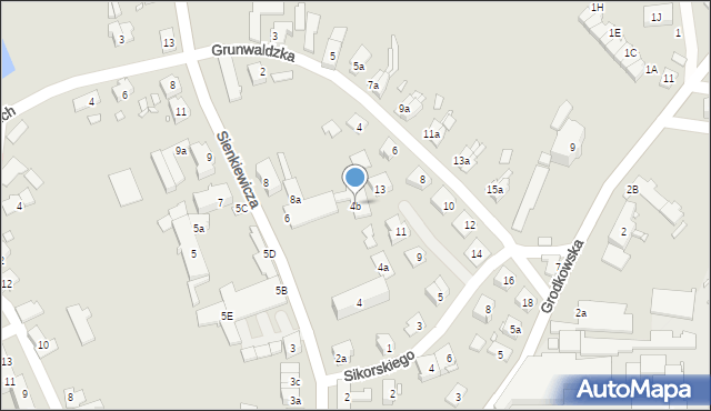 Otmuchów, Sienkiewicza Henryka, 4b, mapa Otmuchów