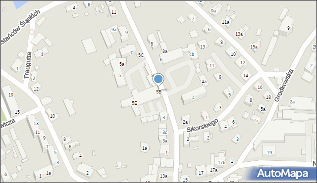 Otmuchów, Sienkiewicza Henryka, 5B, mapa Otmuchów