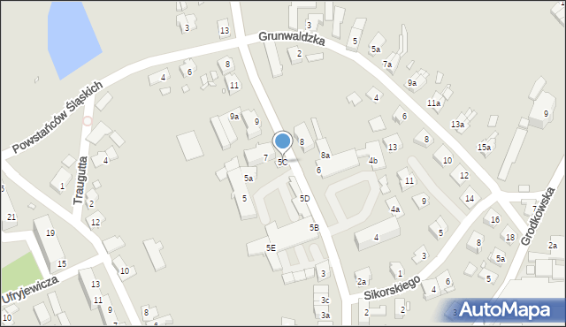 Otmuchów, Sienkiewicza Henryka, 5C, mapa Otmuchów