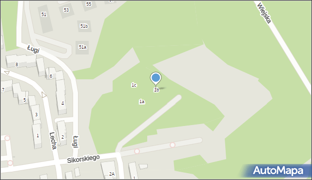 Otwock, Sikorskiego Władysława, gen., 1b, mapa Otwock