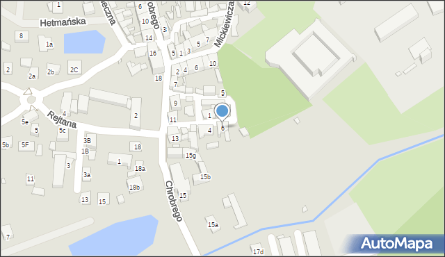 Otyń, Sienkiewicza Henryka, 6, mapa Otyń