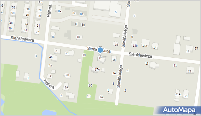Ożarów Mazowiecki, Sienkiewicza Henryka, 17, mapa Ożarów Mazowiecki