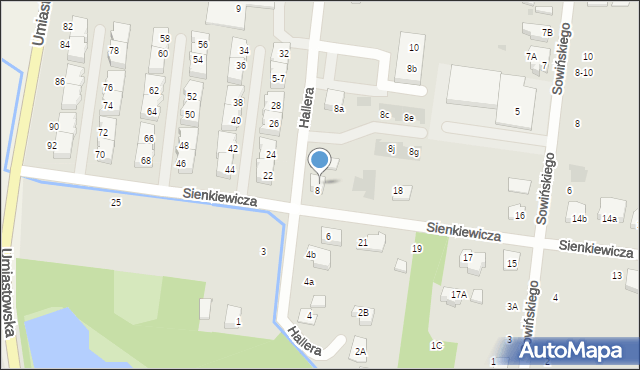 Ożarów Mazowiecki, Sienkiewicza Henryka, 20, mapa Ożarów Mazowiecki