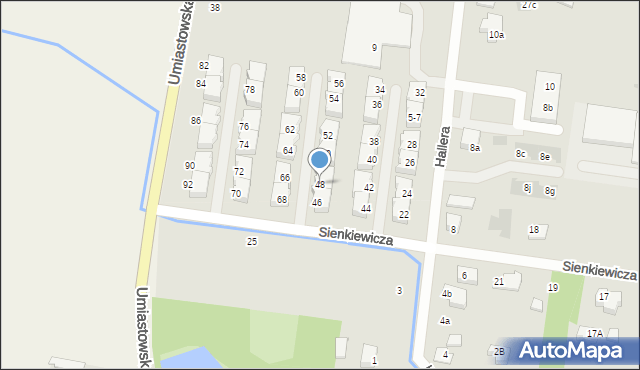 Ożarów Mazowiecki, Sienkiewicza Henryka, 48, mapa Ożarów Mazowiecki