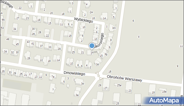 Ożarów Mazowiecki, Sikorskiego Władysława, gen., 17, mapa Ożarów Mazowiecki