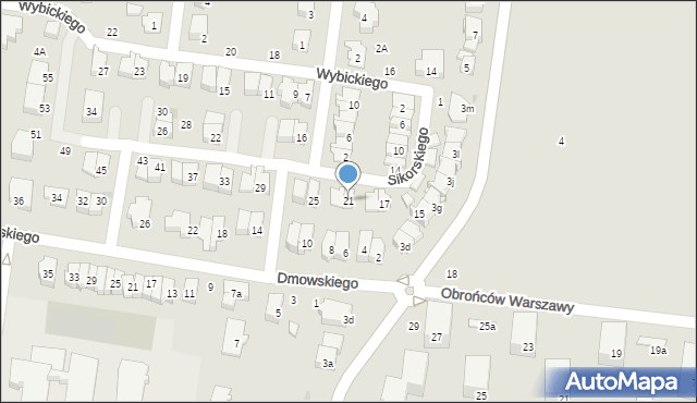 Ożarów Mazowiecki, Sikorskiego Władysława, gen., 21, mapa Ożarów Mazowiecki