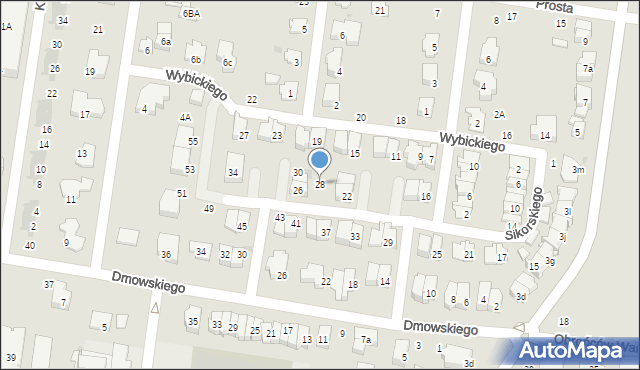 Ożarów Mazowiecki, Sikorskiego Władysława, gen., 28, mapa Ożarów Mazowiecki