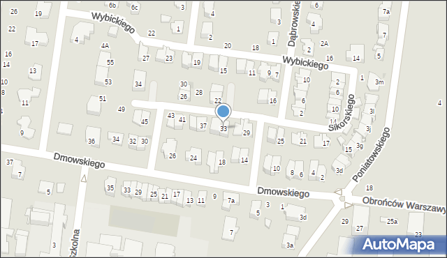 Ożarów Mazowiecki, Sikorskiego Władysława, gen., 33, mapa Ożarów Mazowiecki